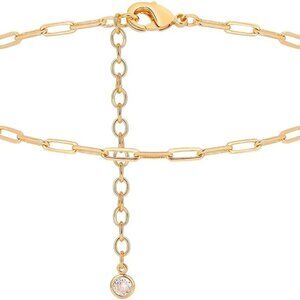 Anklet for Women Gold Chain 14K Gold Plated Dainty Boho Beach Summer Simple Foot